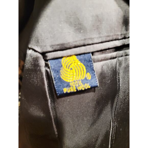 Brooks Brothers Plaid Blazer Brown Check Sportcoat Men's Sz 46 Long Brown - Picture 11 of 13